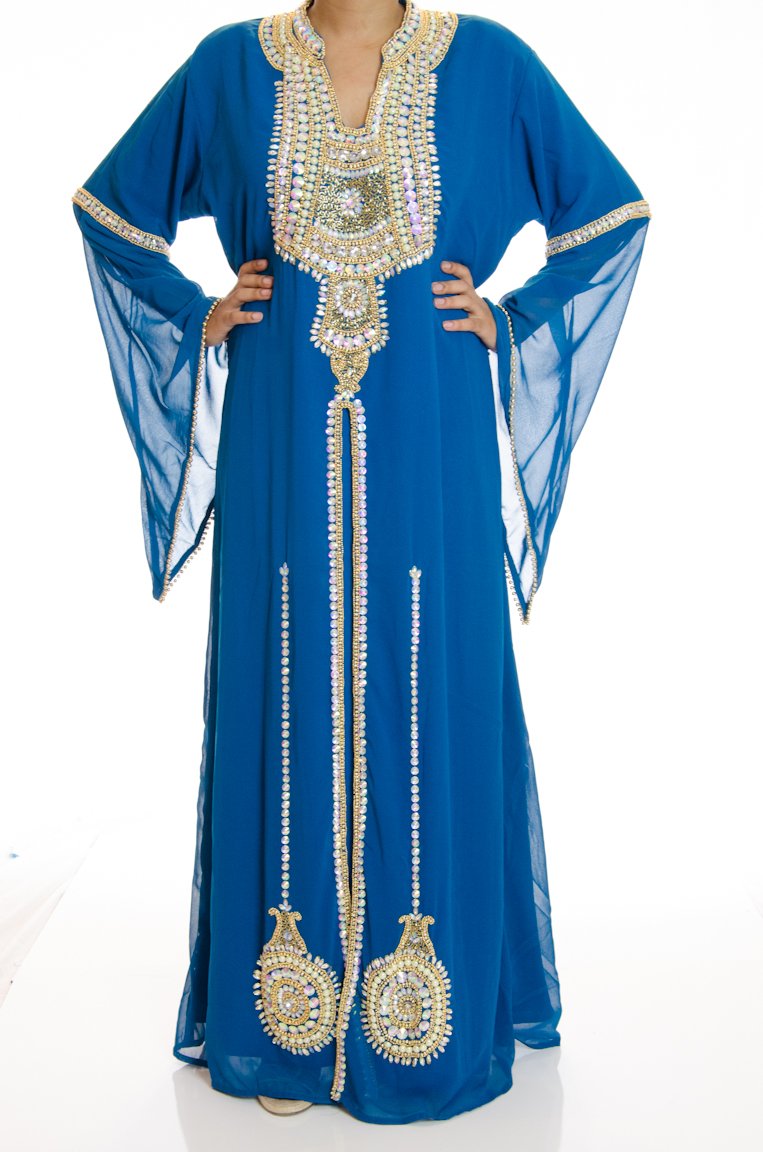 Love Teal Khaleeji Dress Kabayare