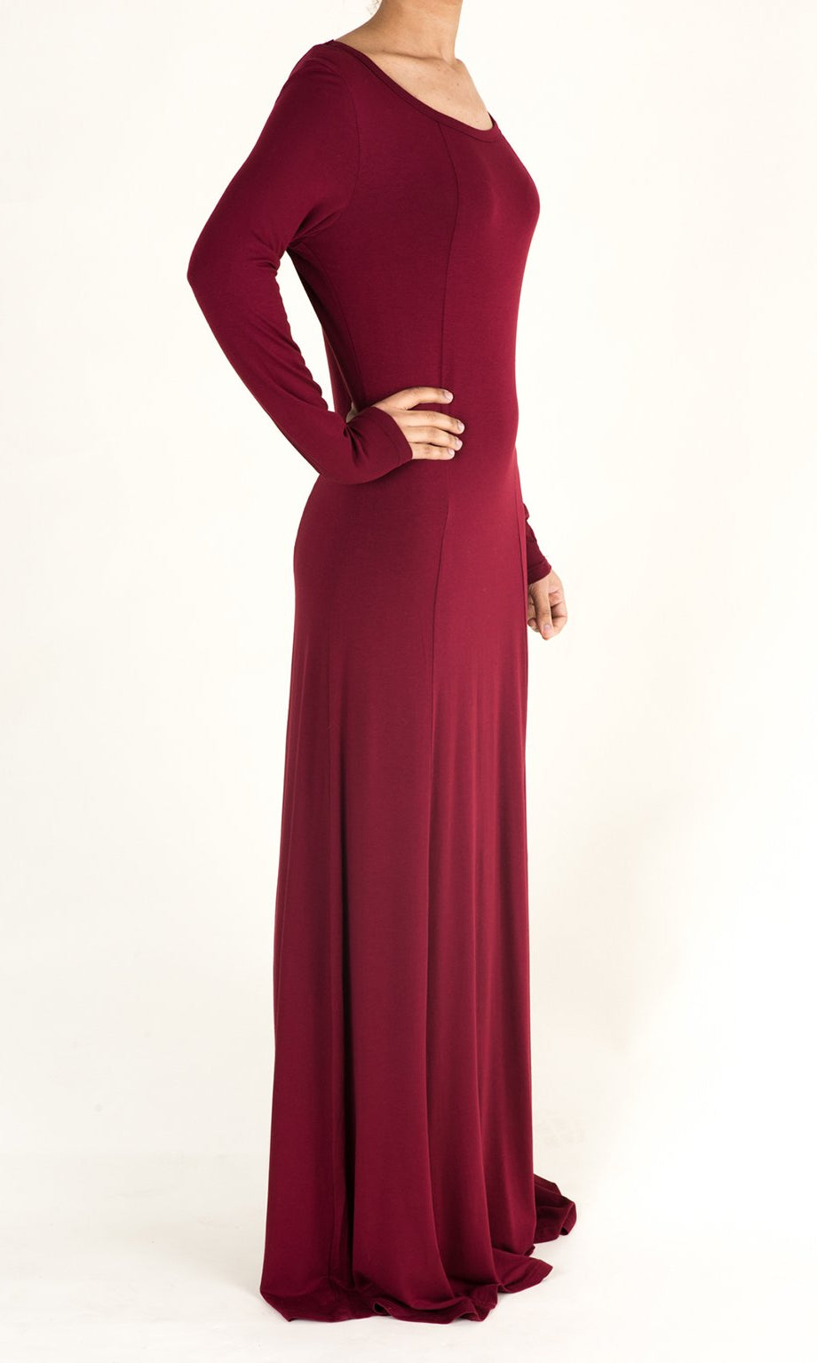 Maroon Cotton Candy Dress Kabayare