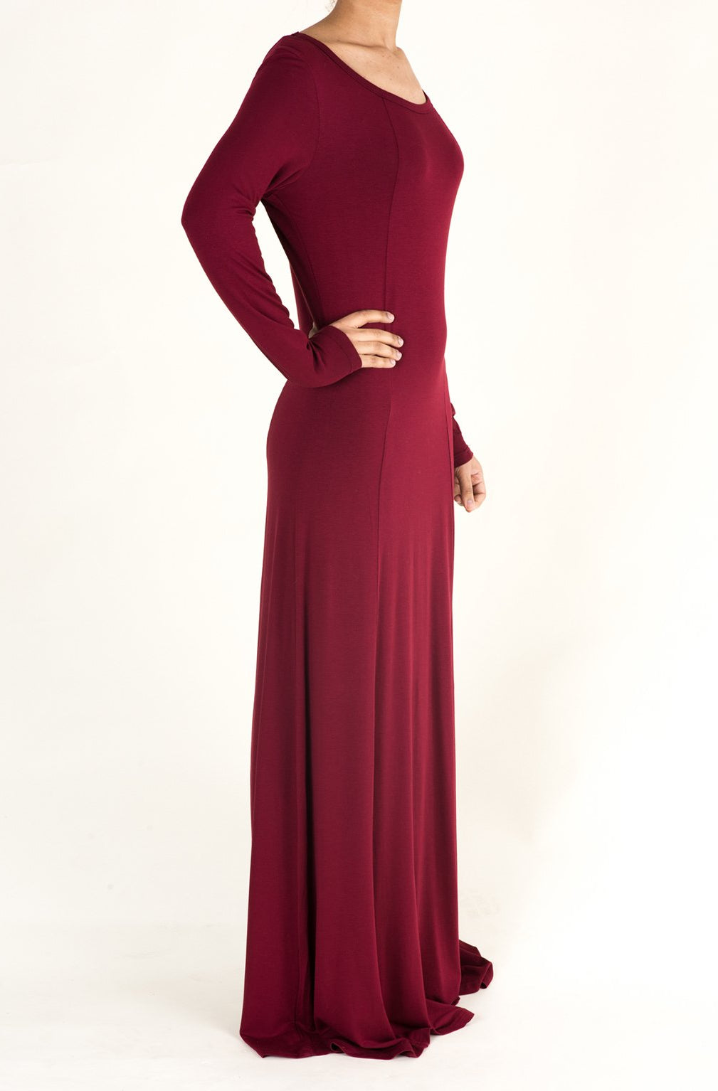Maroon Cotton Candy Dress Kabayare