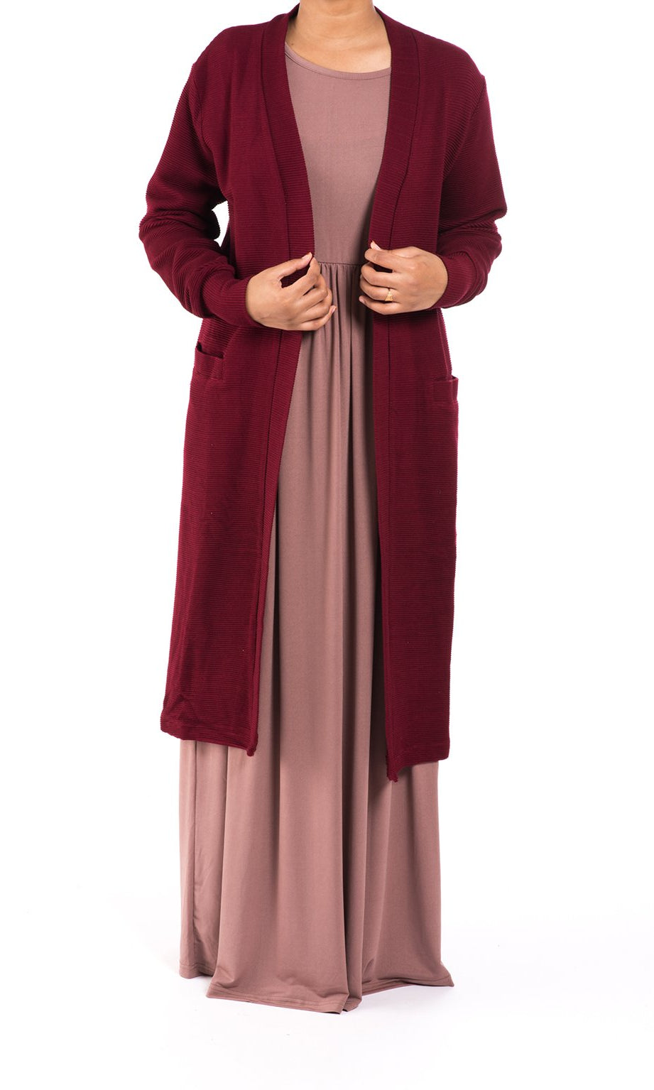 Maroon cozy signature sweater Kabayare