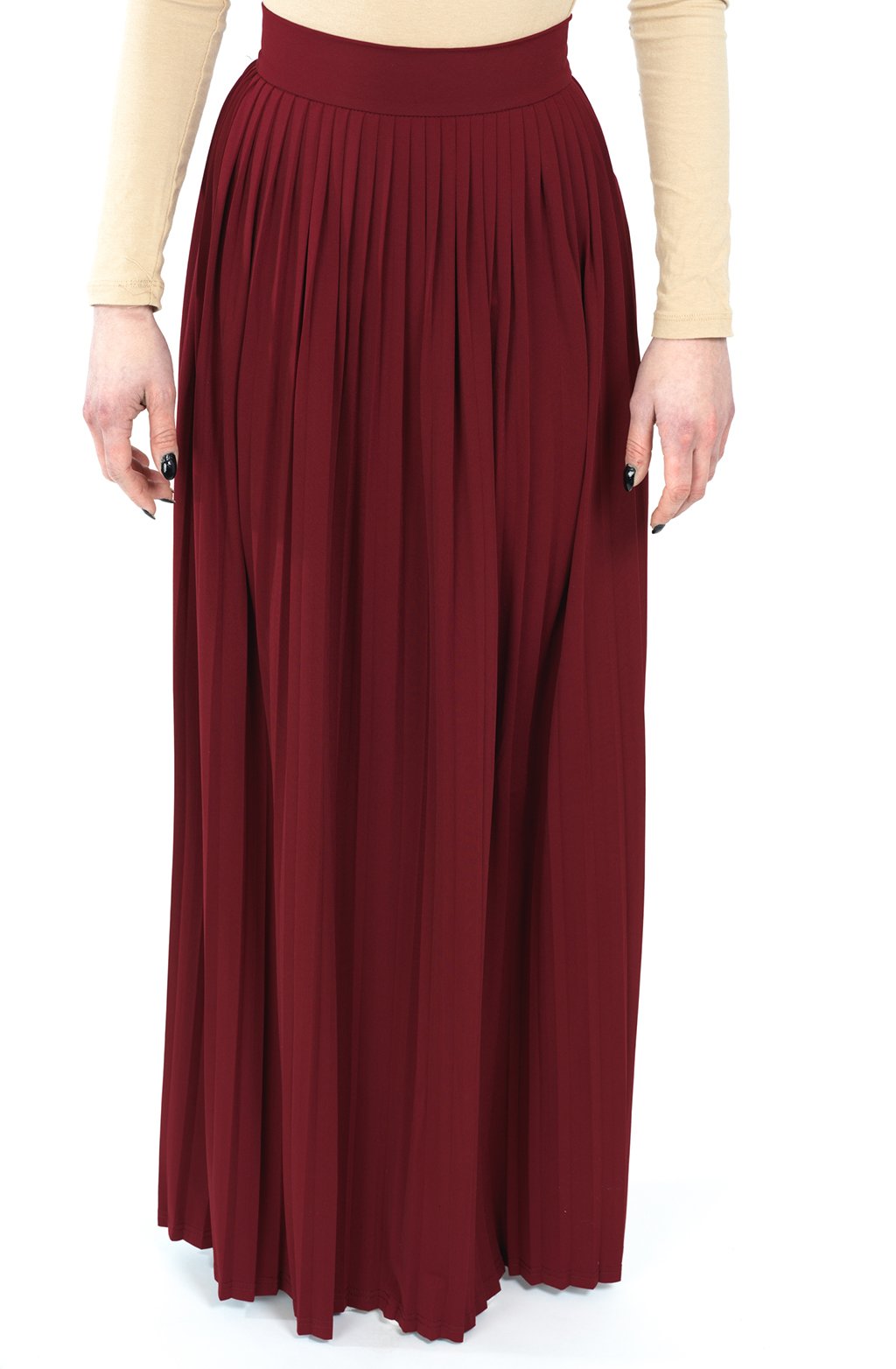Maroon Milk silk maxi Skirt Kabayare
