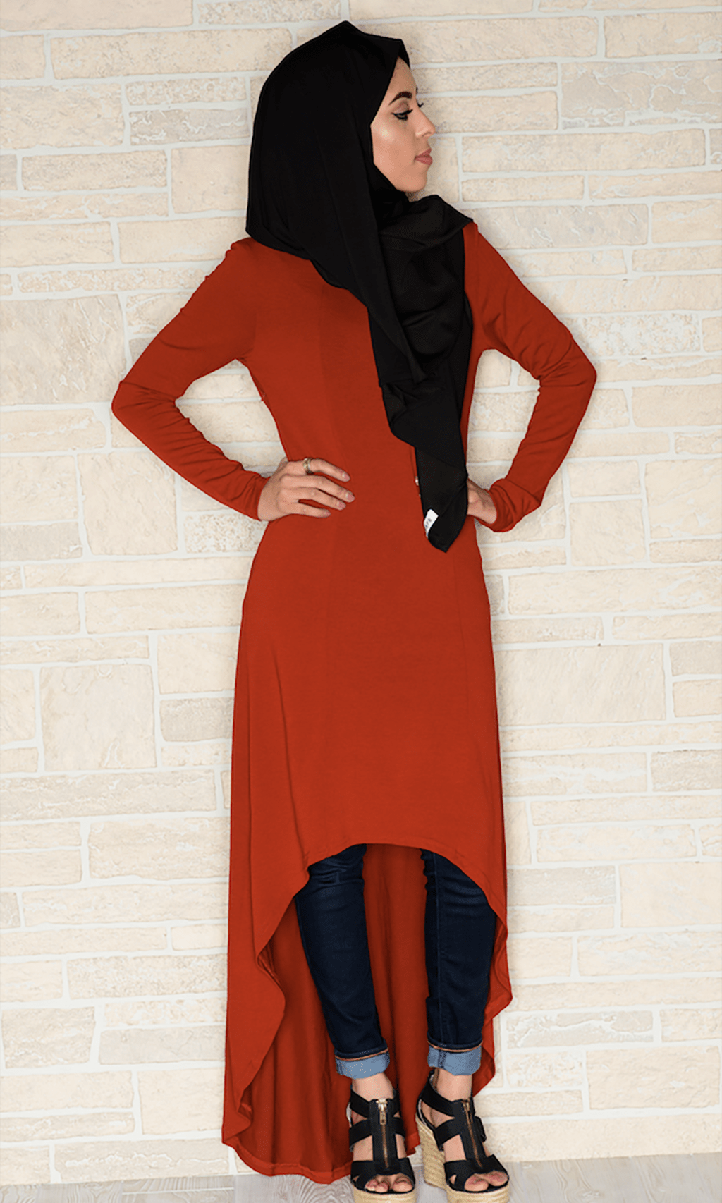 Marsala Hi-low dress Kabayare