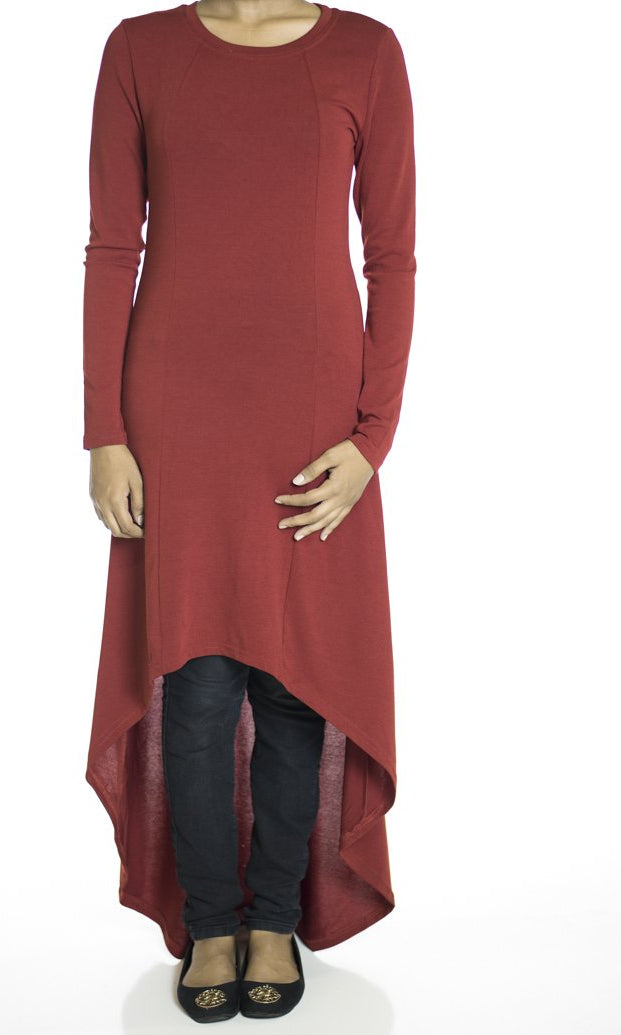 Marsala Hi-low dress Kabayare