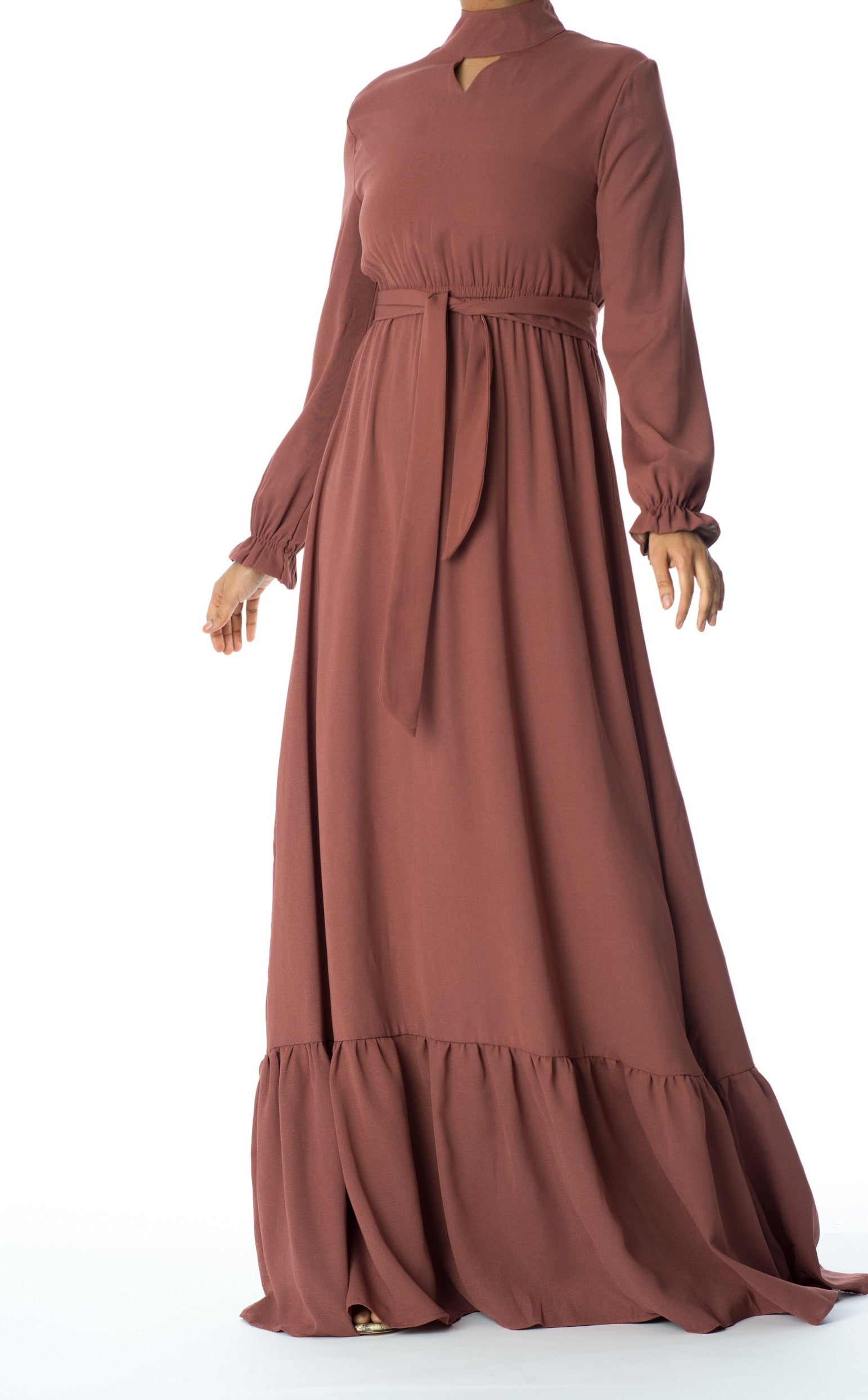 Mauve Elegant romance Maxi dress Kabayare