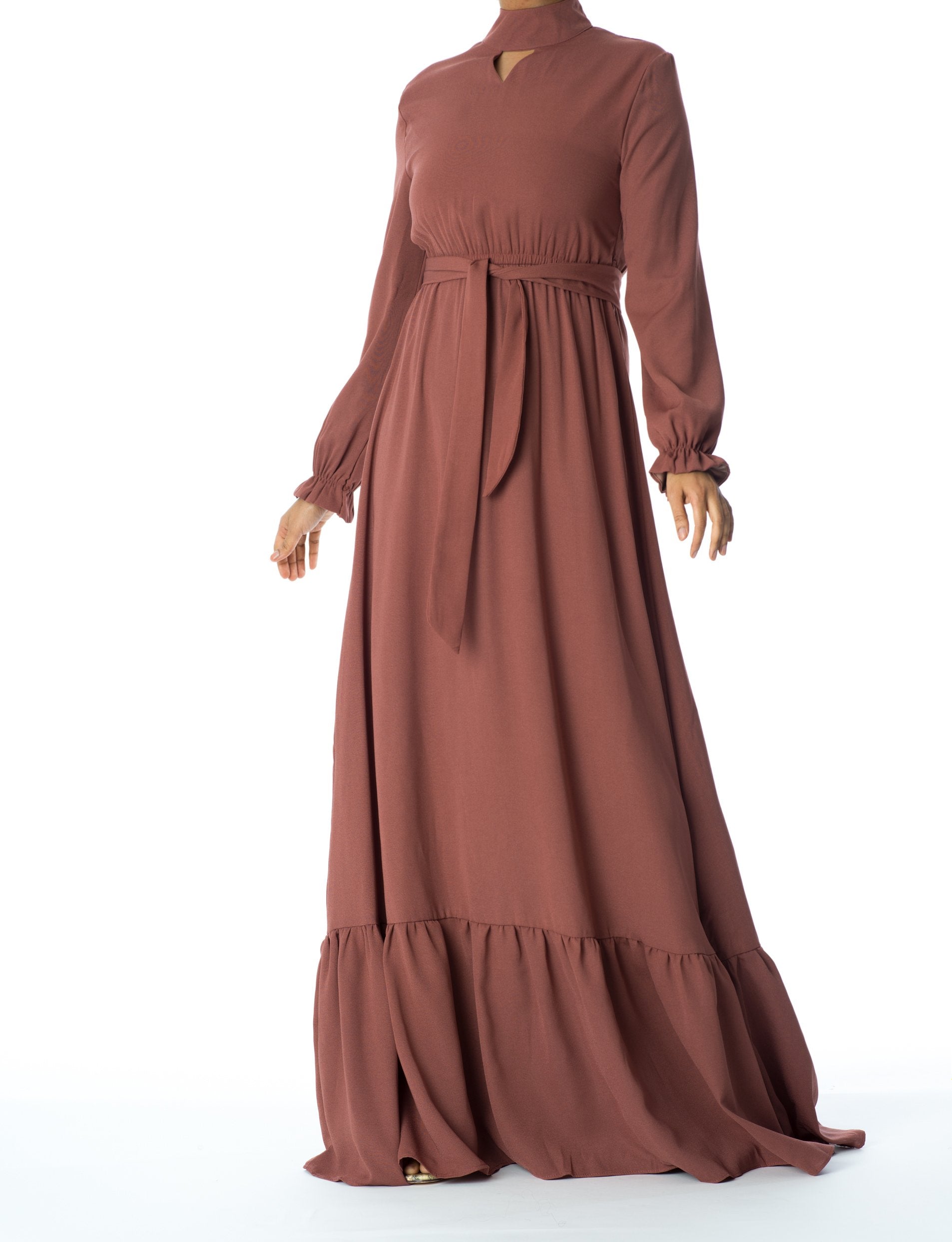 Mauve Elegant romance Maxi dress Kabayare