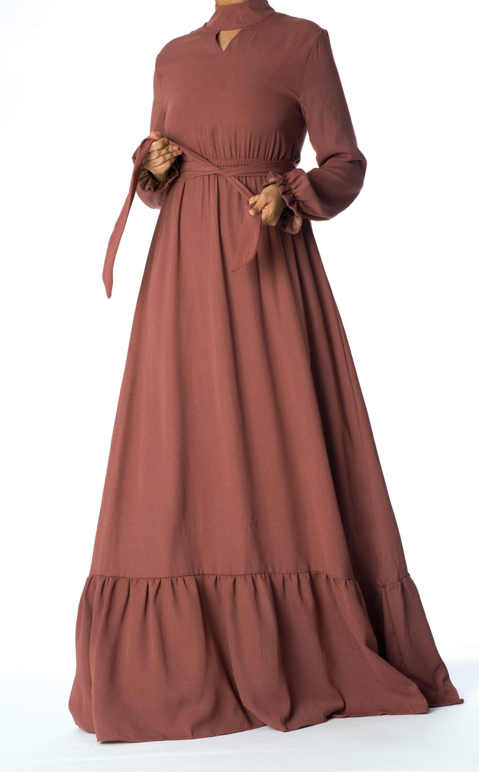 Mauve Elegant romance Maxi dress Kabayare