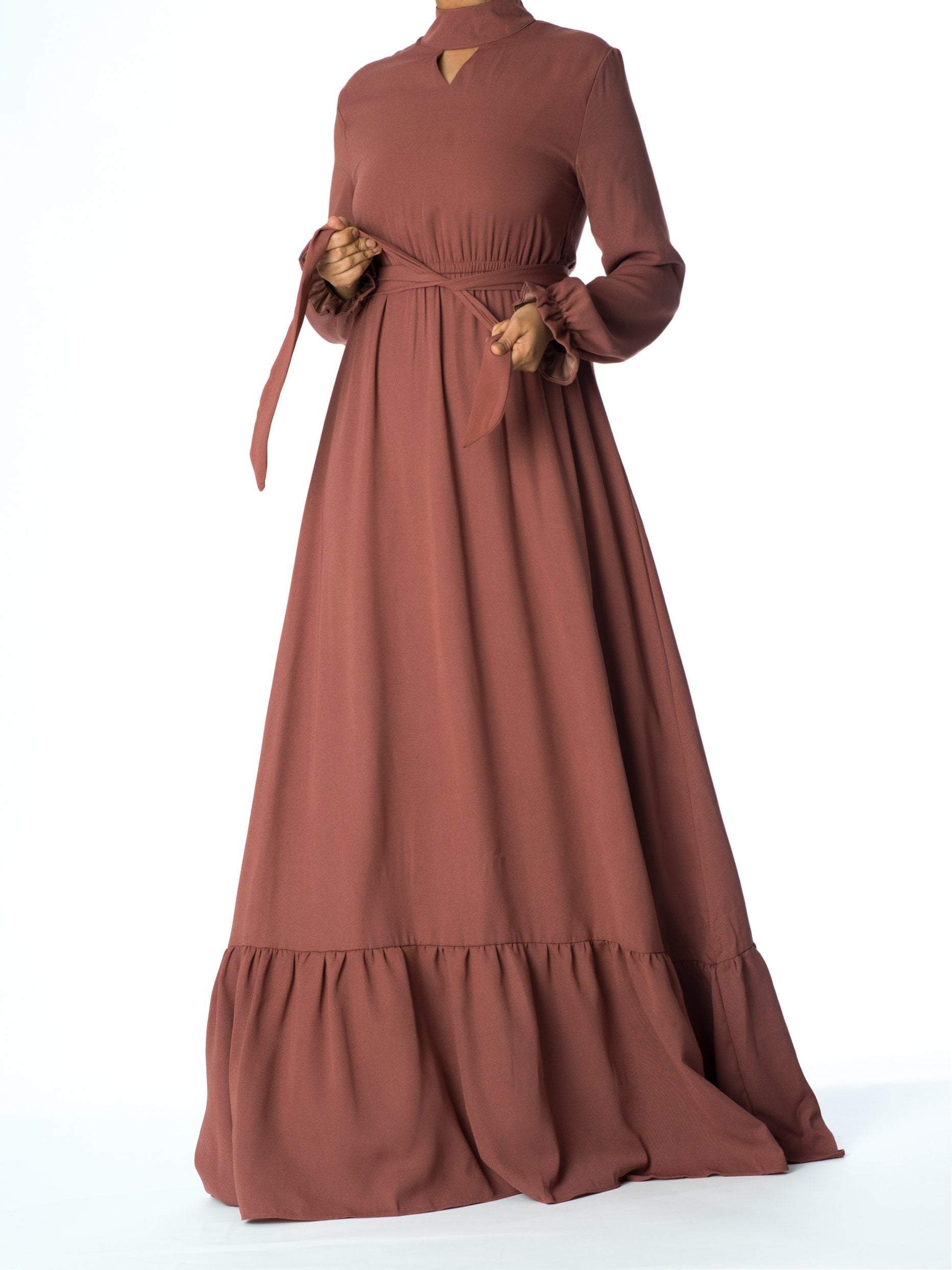 Mauve Elegant romance Maxi dress Kabayare