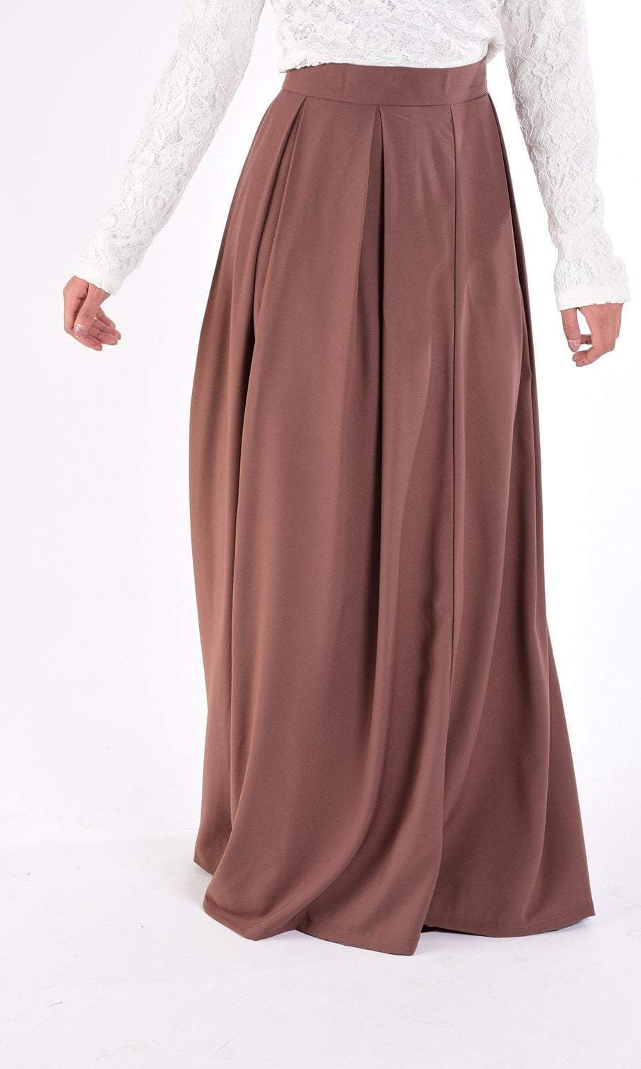 mauve Flare Maxi Skirt Kabayare