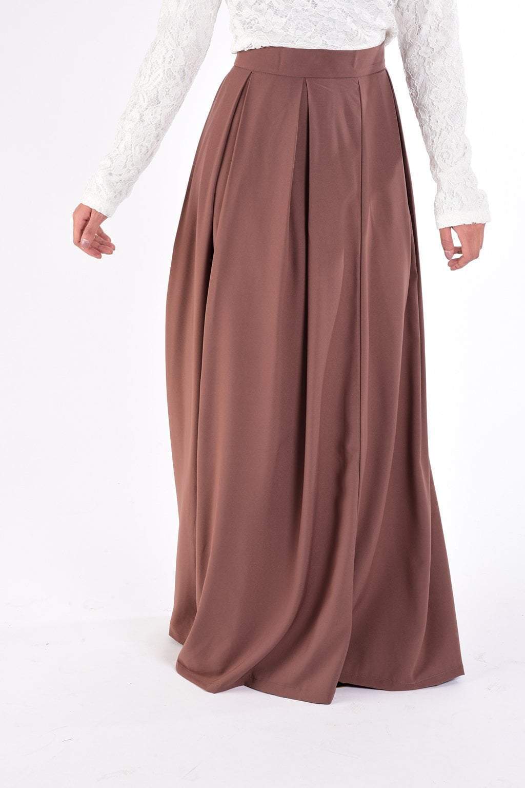 mauve Flare Maxi Skirt Kabayare