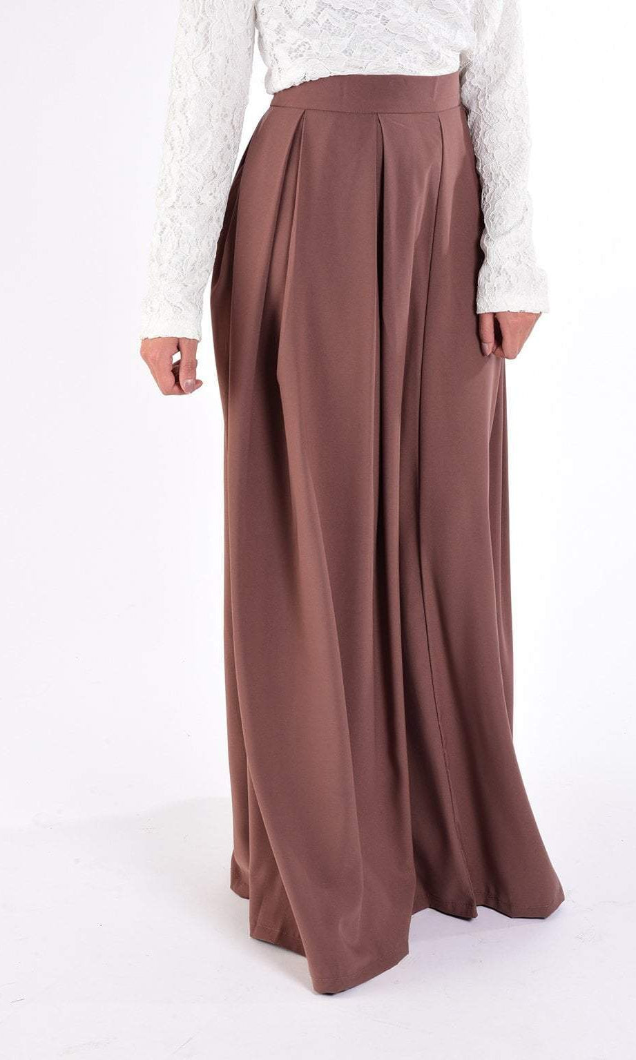 mauve Flare Maxi Skirt Kabayare