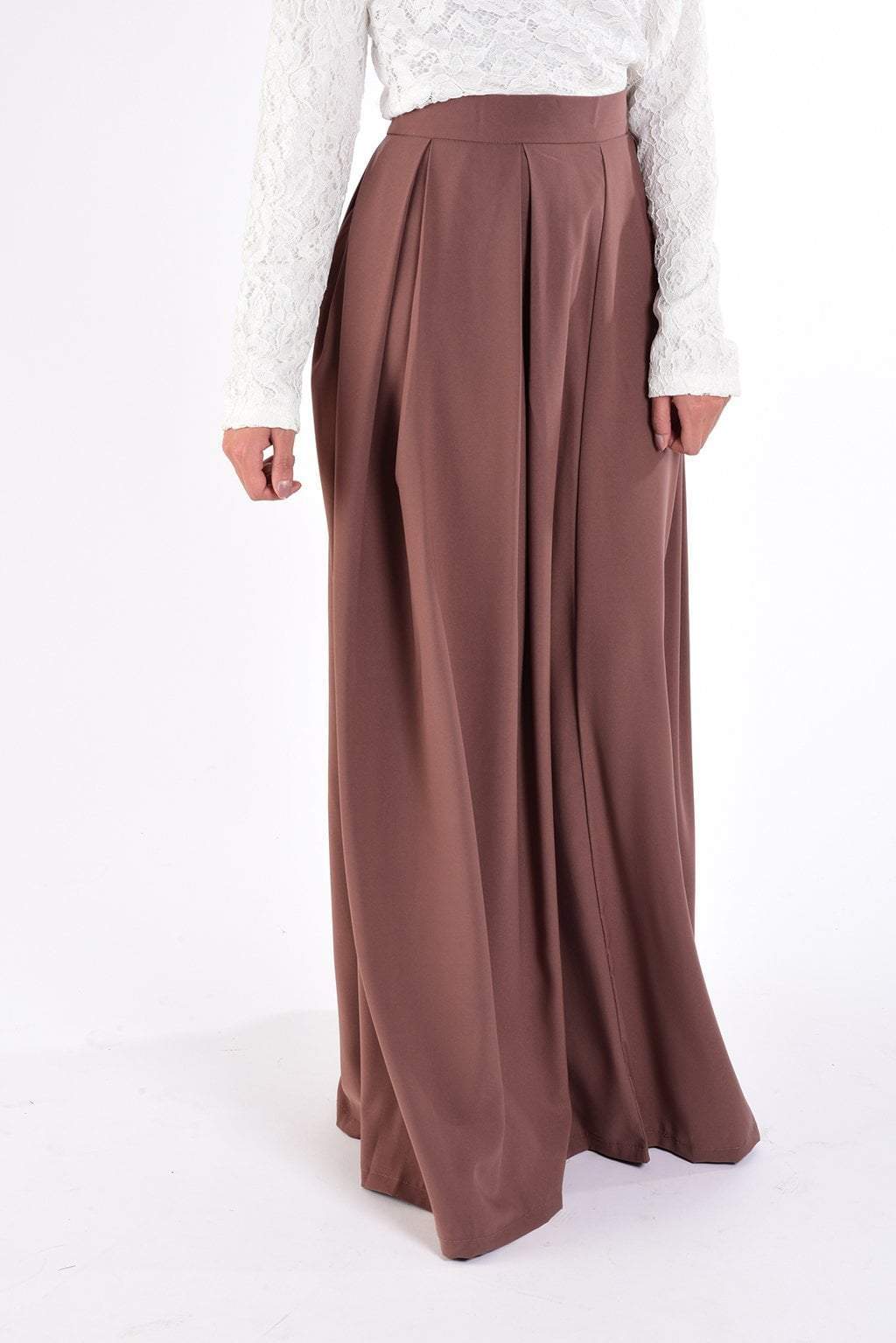 mauve Flare Maxi Skirt Kabayare