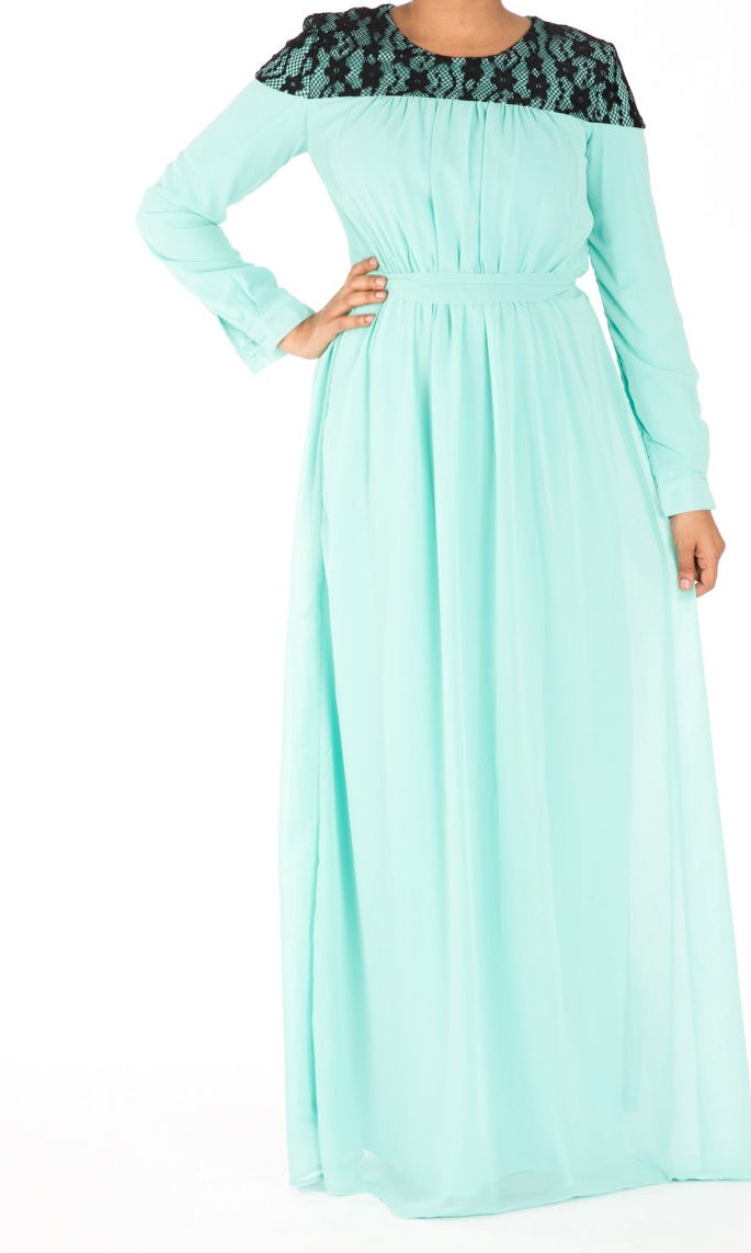 Mint Devoted Maxi Dress Kabayare