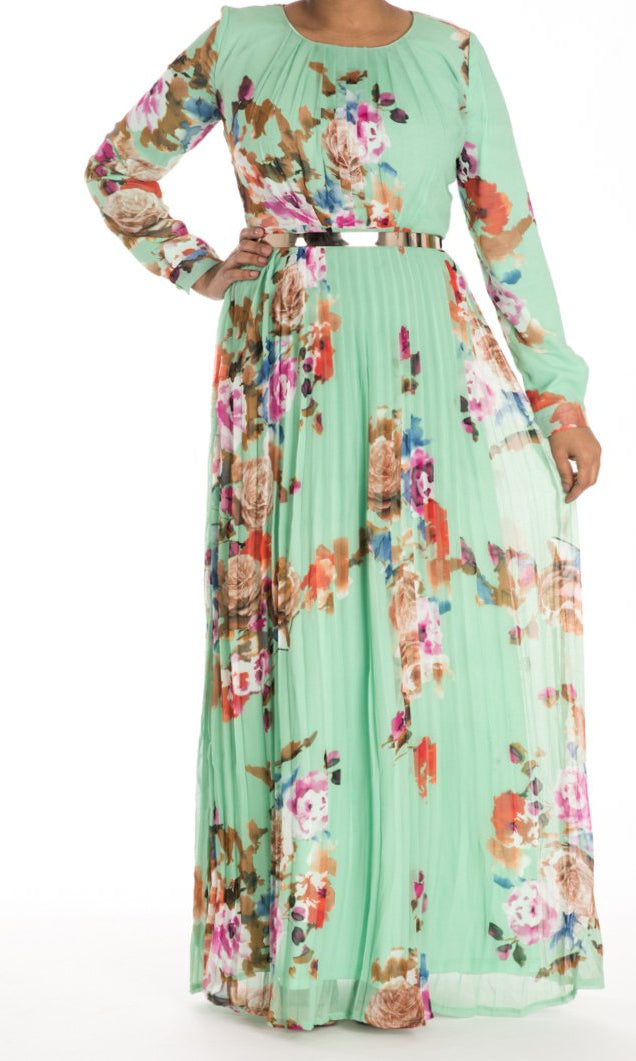 Mint Romance Maxi Dress Kabayare
