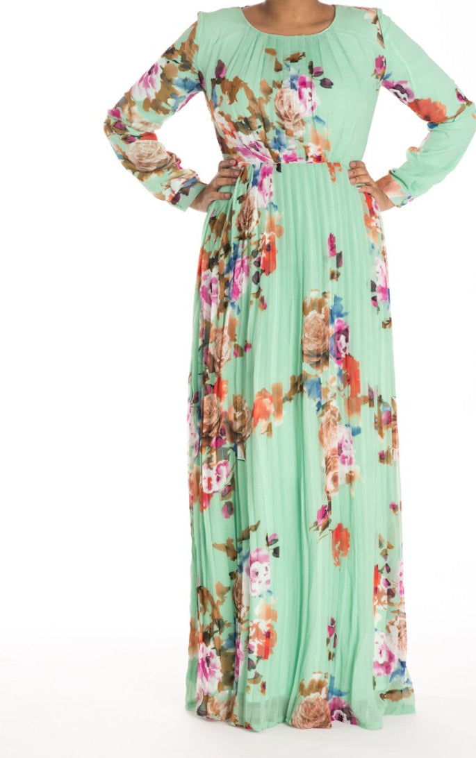 Mint Romance Maxi Dress Kabayare