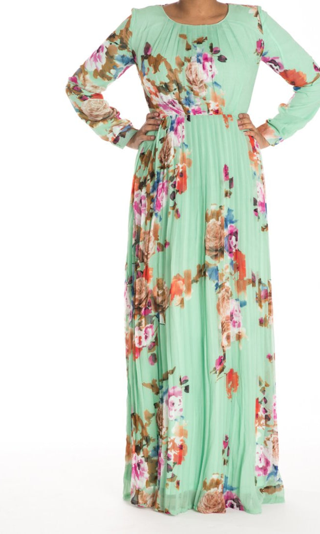 Mint Romance Maxi Dress Kabayare