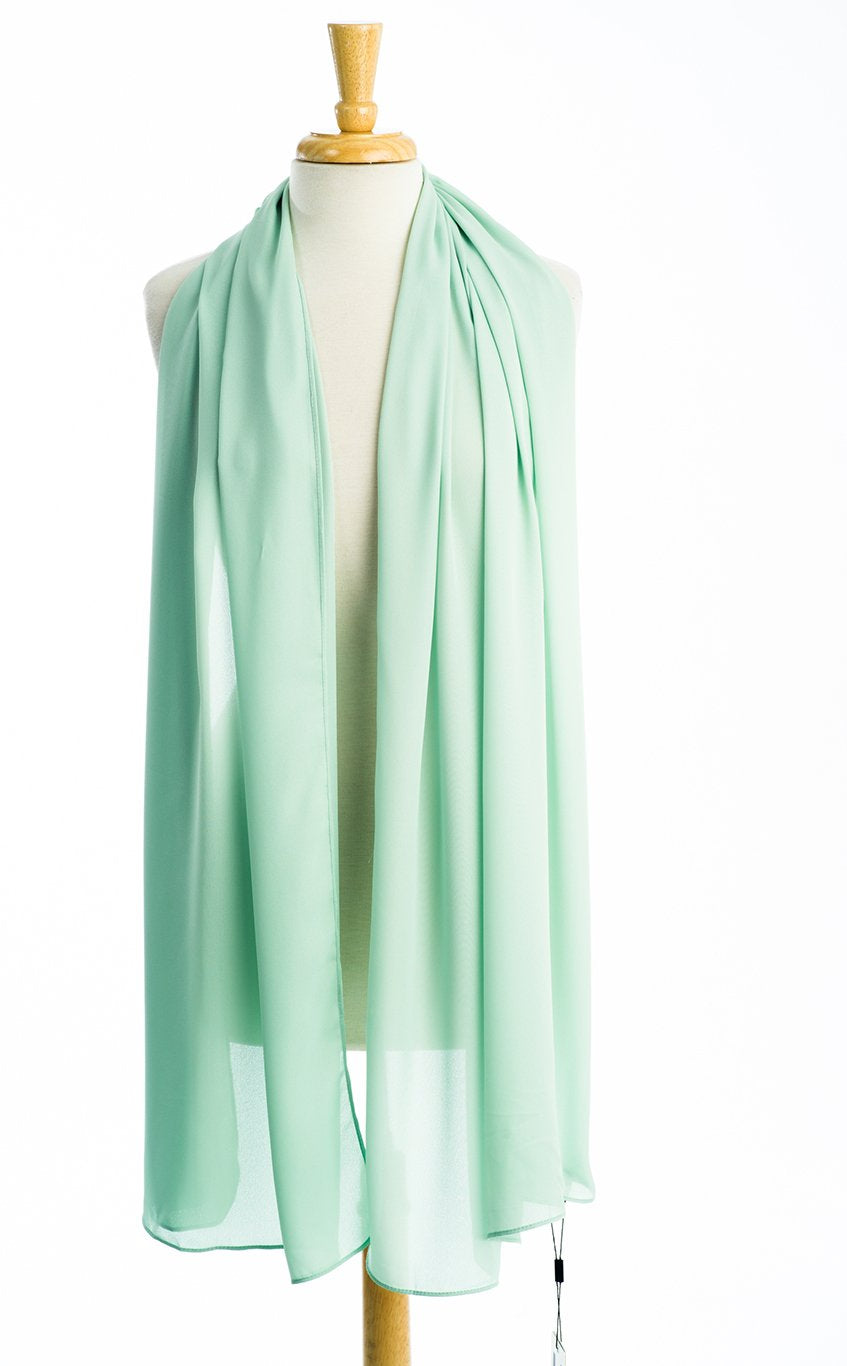 Mint Signature chiffon Hijab Kabayare