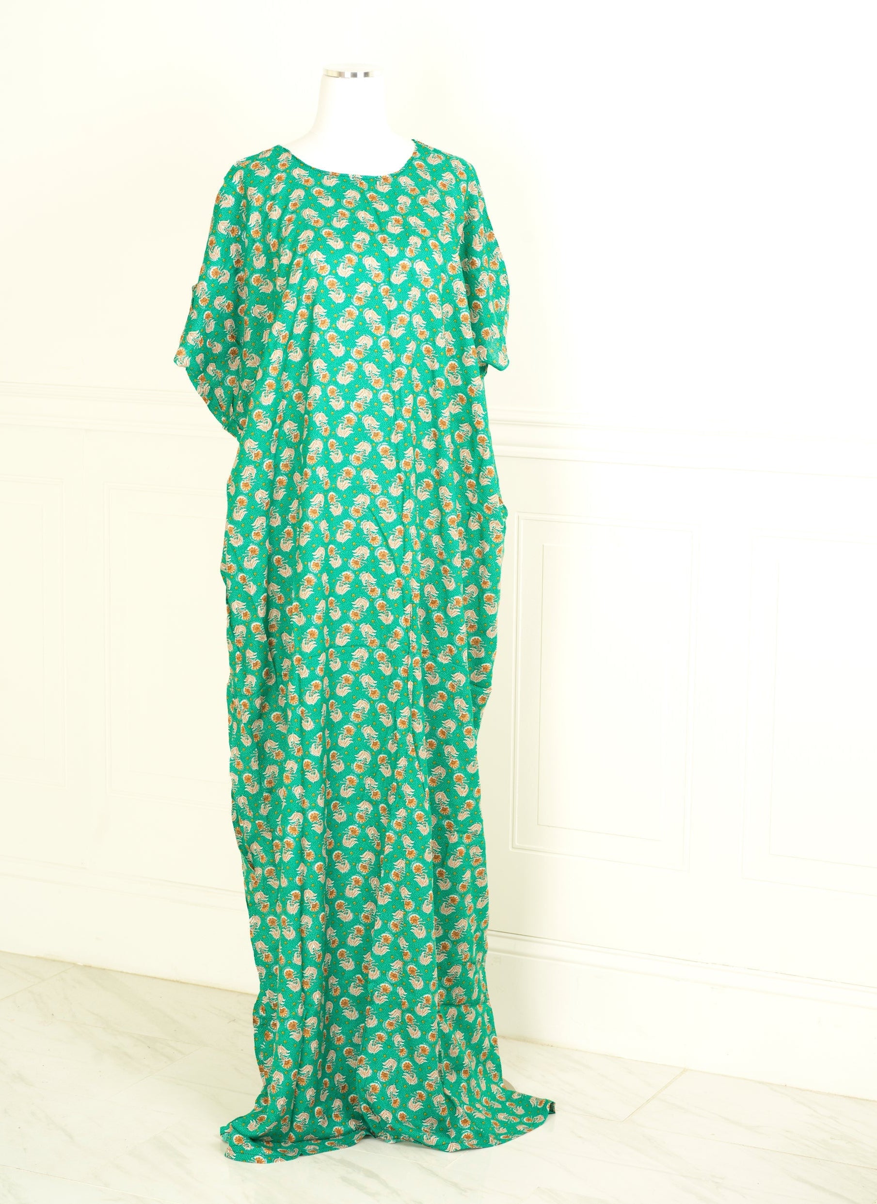 Minty vibes print bati dress KF