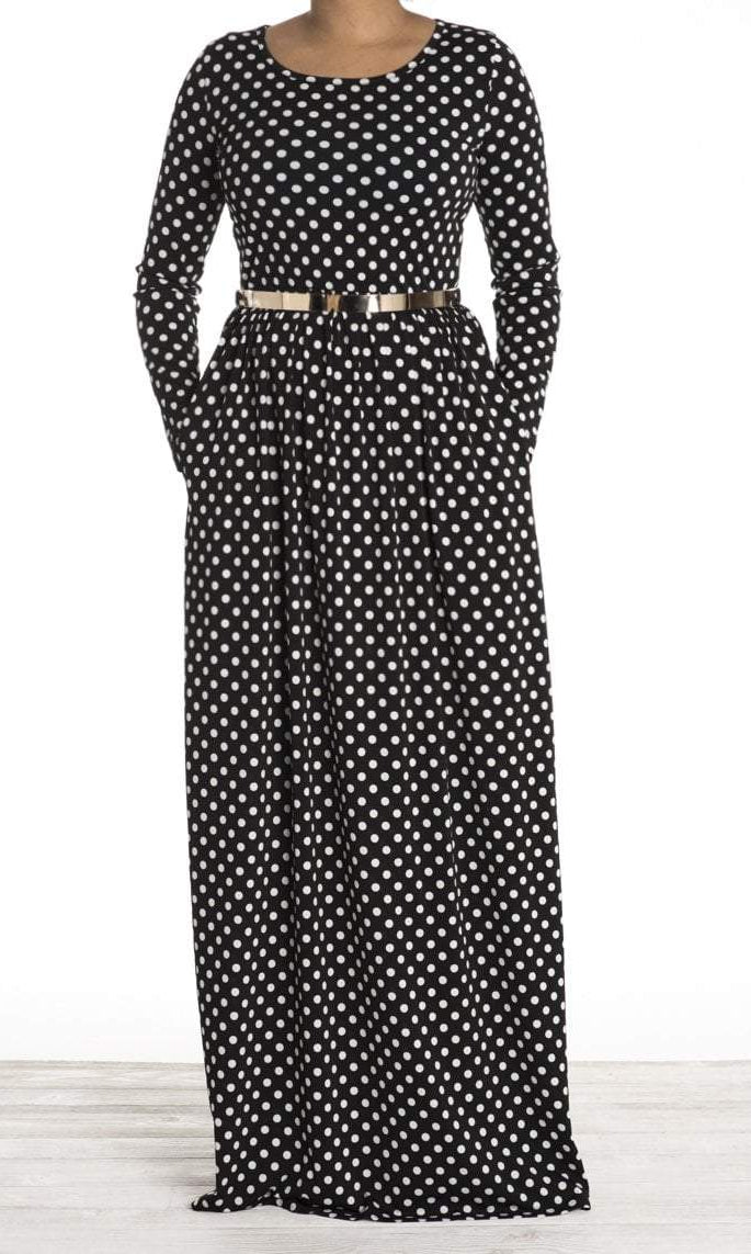 Miss Polka-Dots Maxi Dress Kabayare