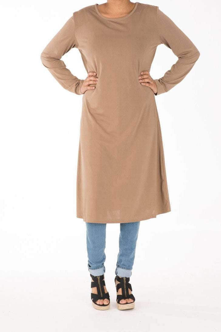 Mocha Midi Dress Kabayare