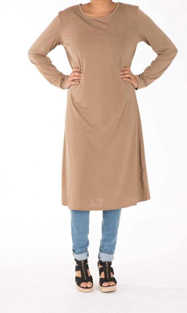 Mocha Midi Dress Kabayare