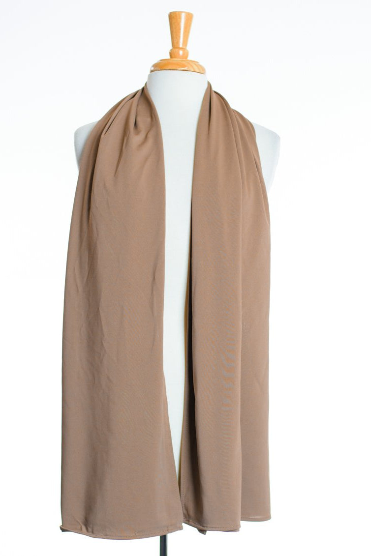 Mocha Milk Silk Hijab Kabayare