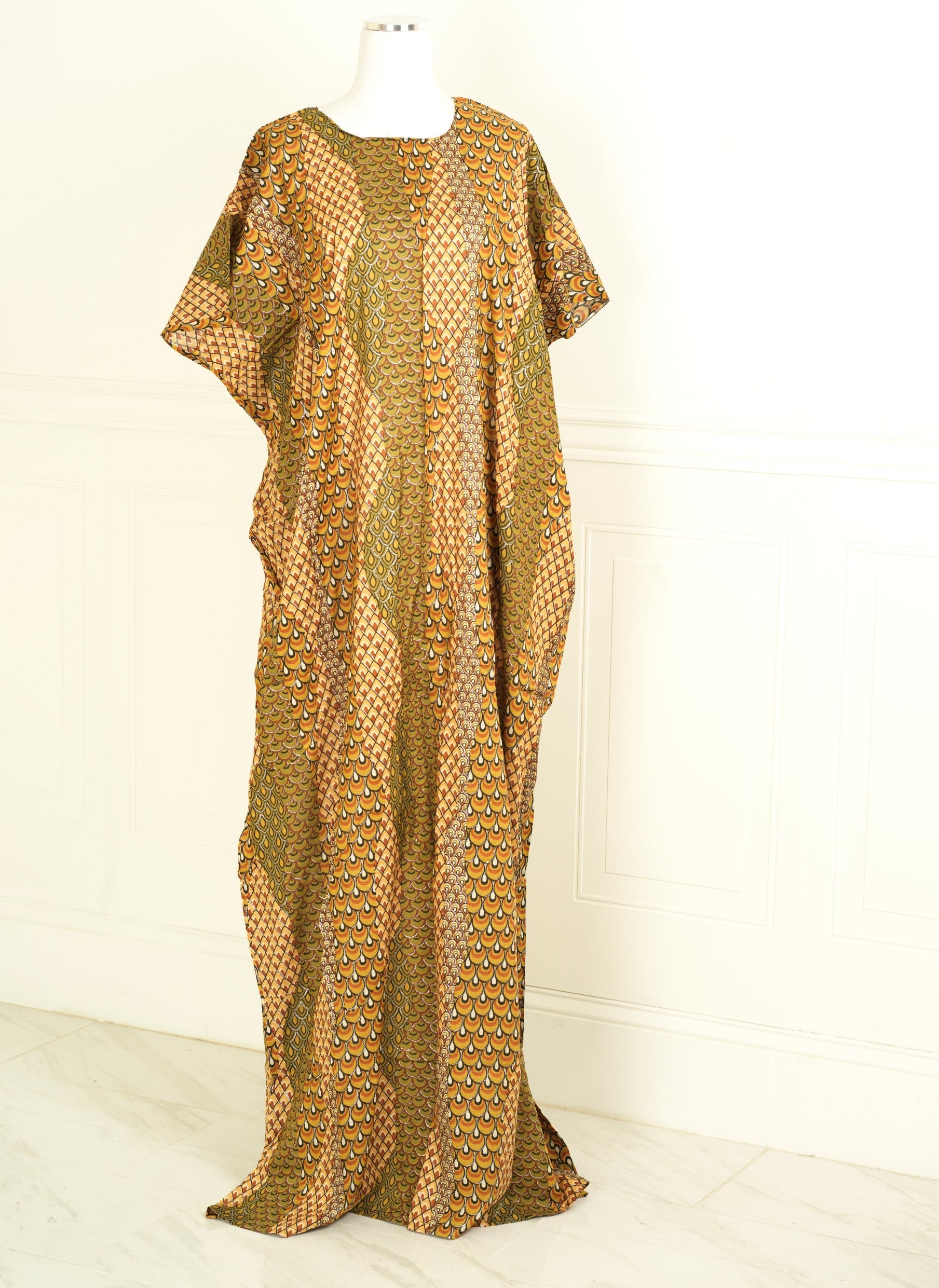 Mocha must have print bati dress KF