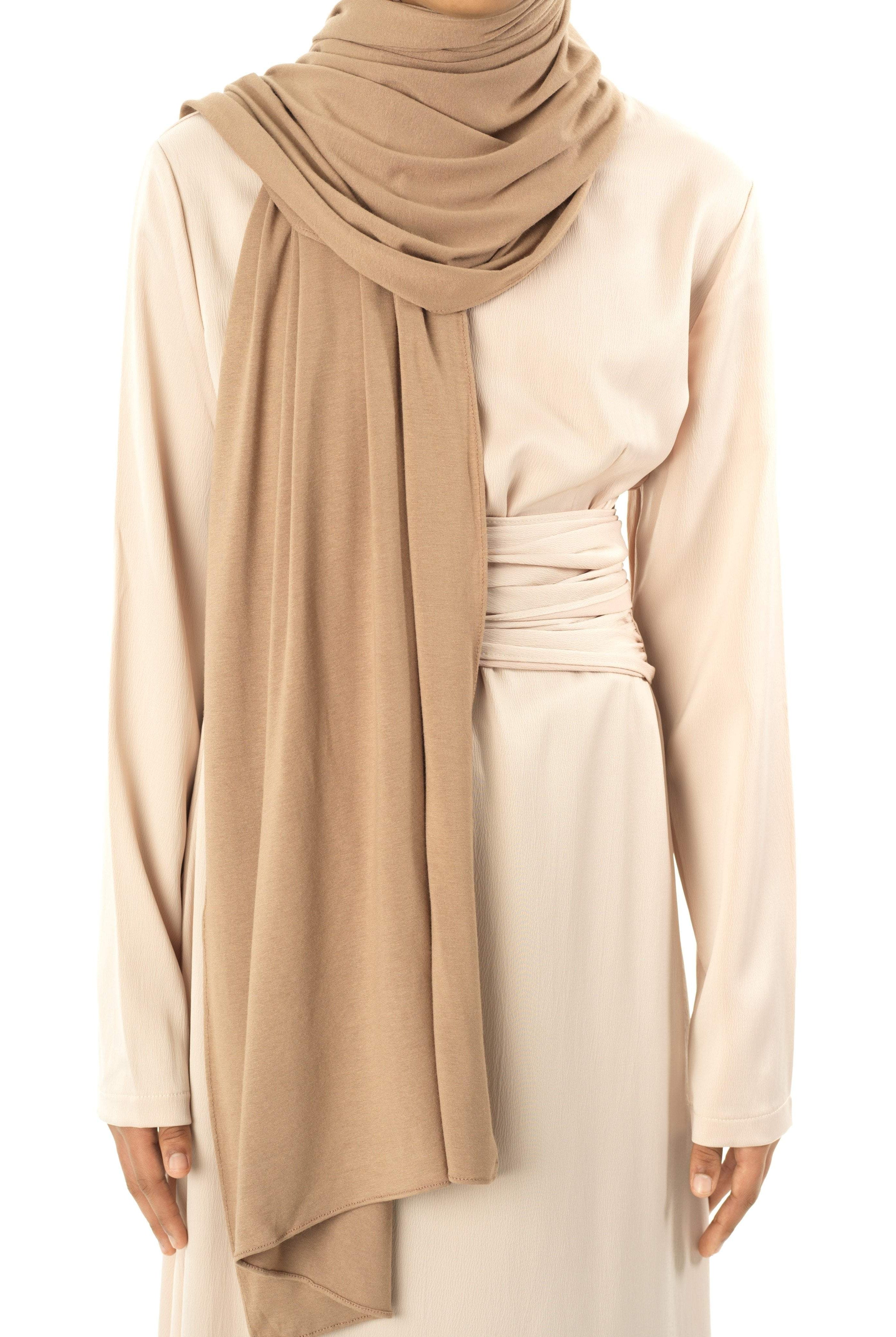Mocha Signature Jersey Hijab Kabayare