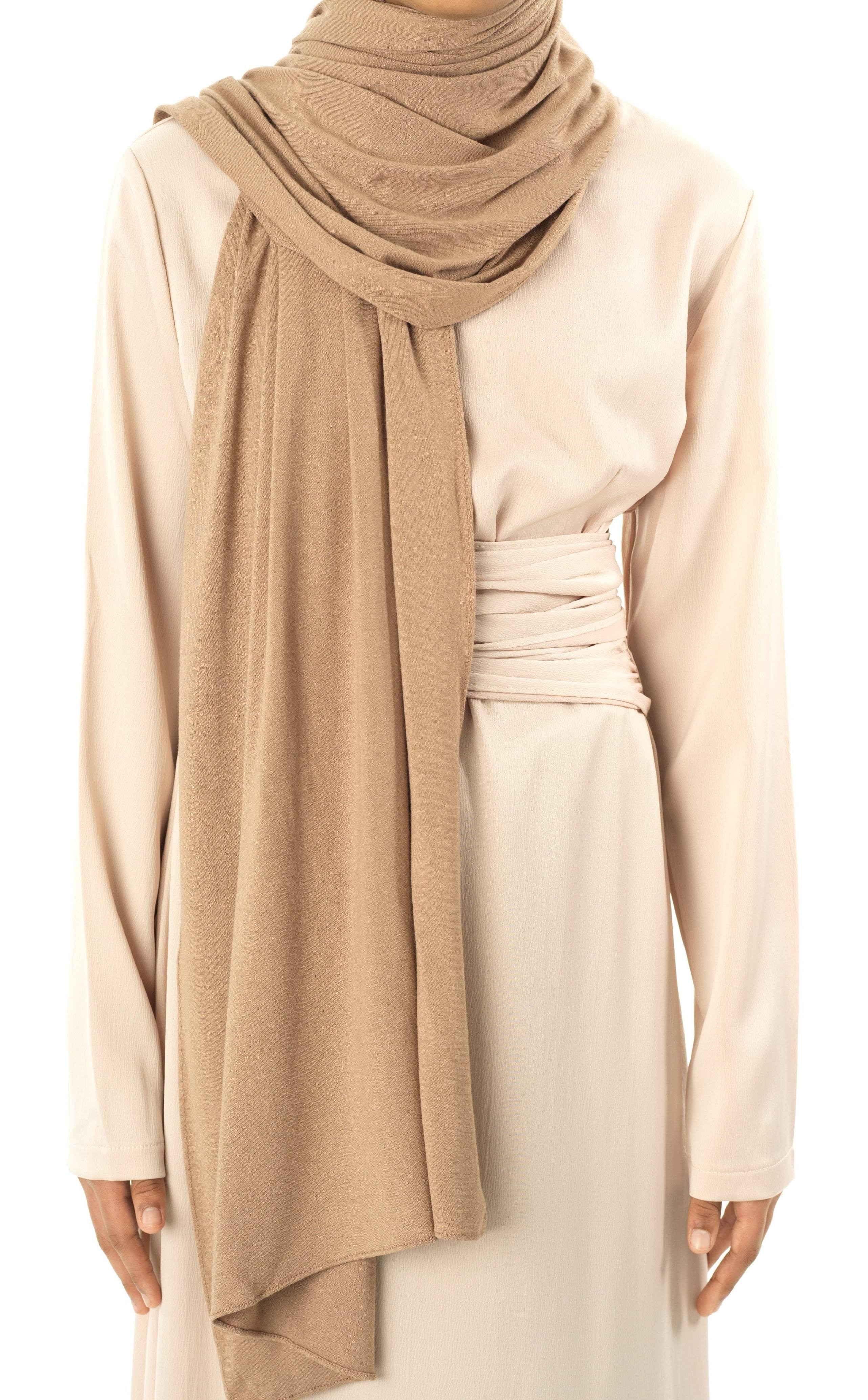 Mocha Signature Jersey Hijab Kabayare