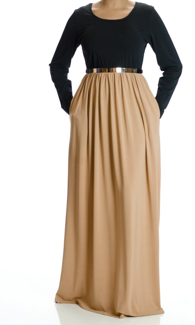 Mocha Two Tone Maxi Kabayare