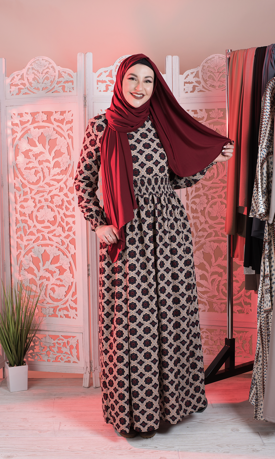 Moroccan scrunched maxi dress Kabayare