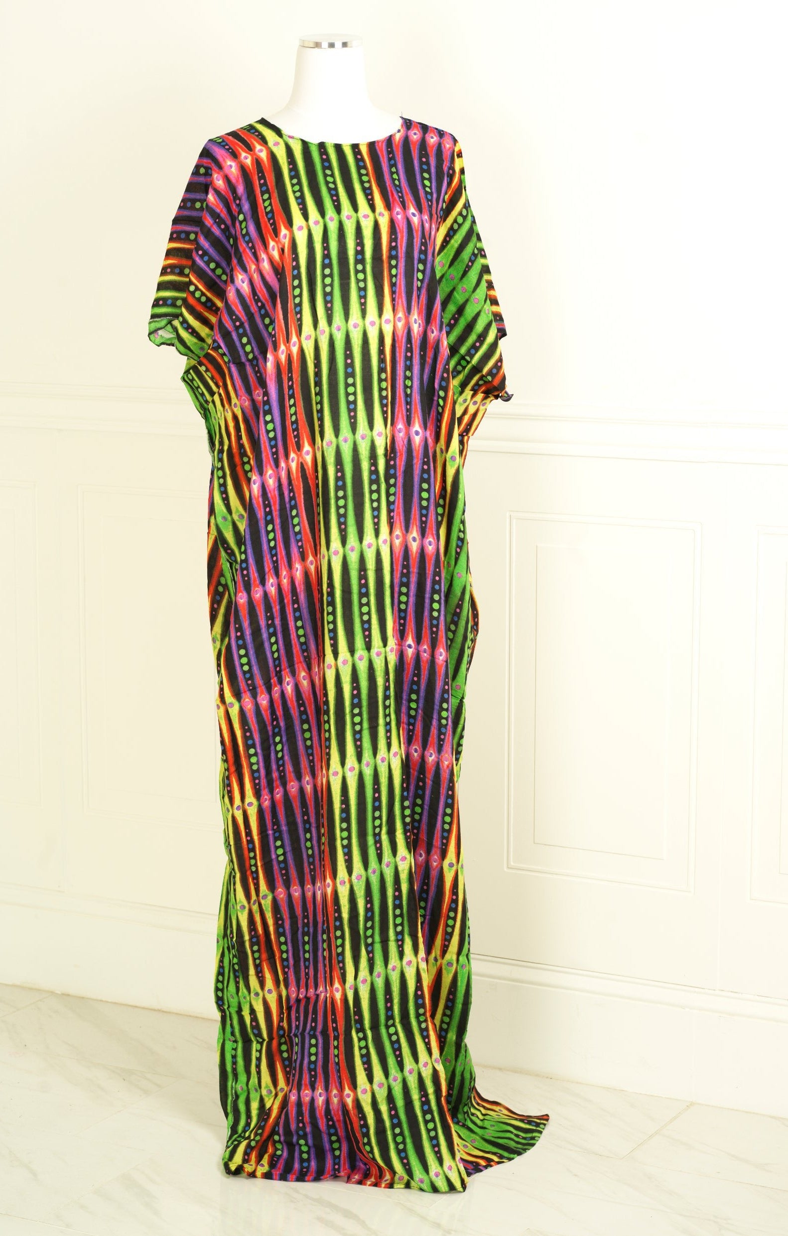Multi hues print bati dress KF