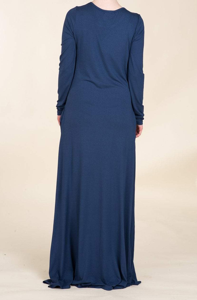 Navy Blue Cotton Candy Dress Kabayare