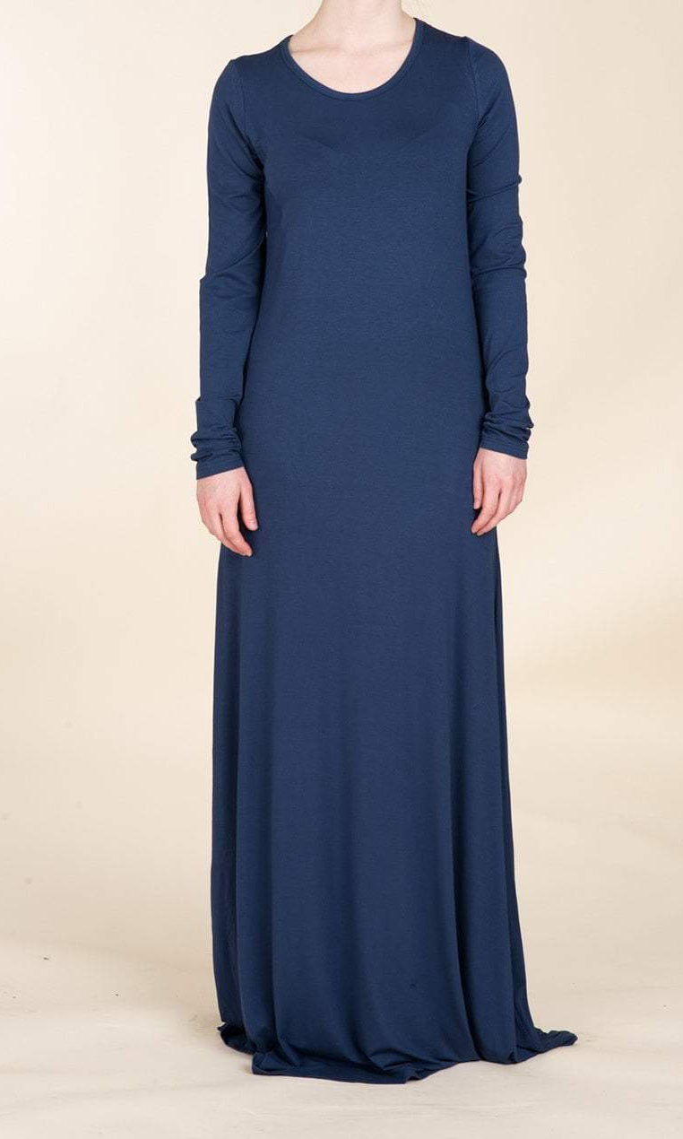 Navy Blue Cotton Candy Dress Kabayare