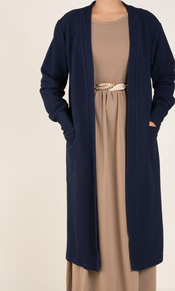 Navy cozy signature sweater Kabayare