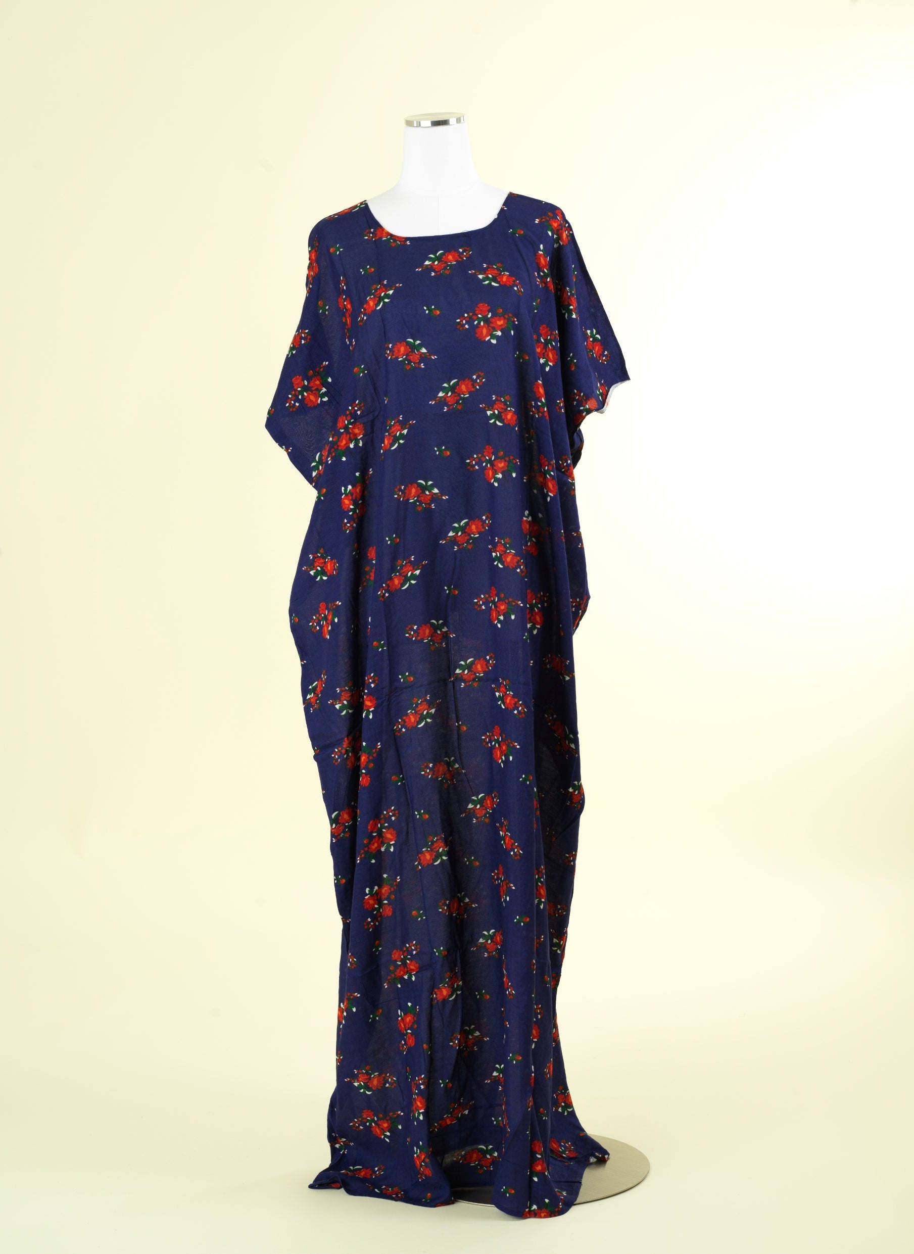 navy floral print bati dress Kabayare
