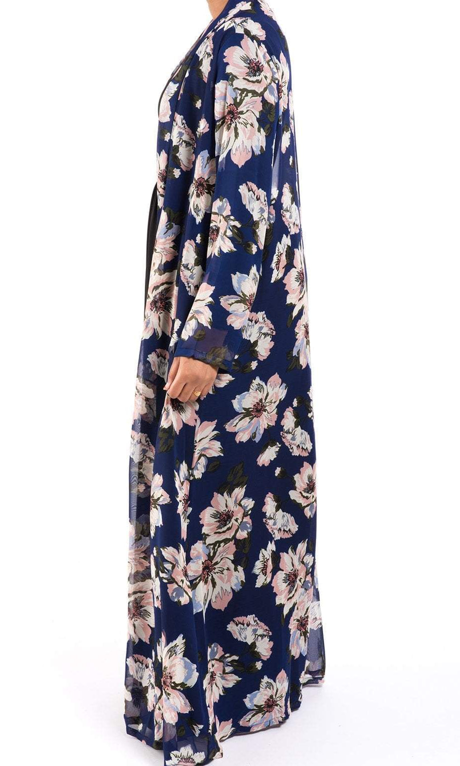 Navy Gardenia Maxi Cardigan Kabayare
