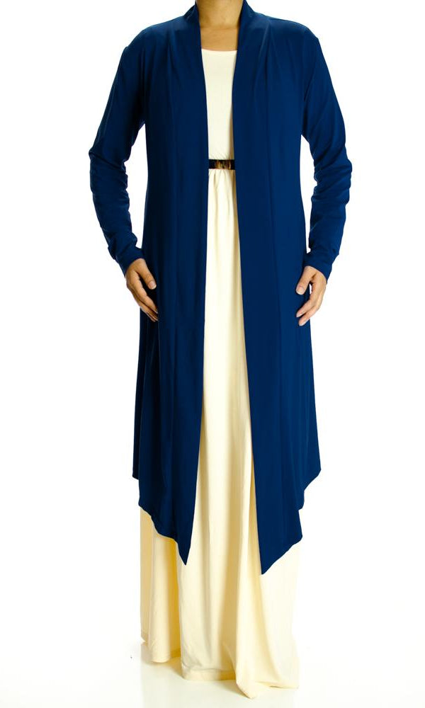 Navy Maxi Sweep Cardigan Kabayare