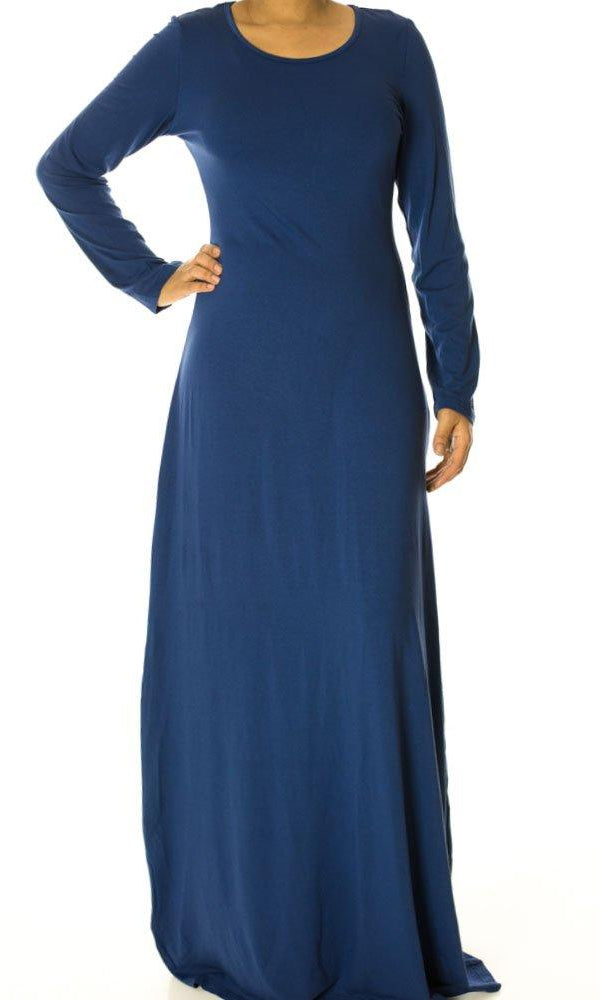 Navy Rayon Maxi dress Kabayare