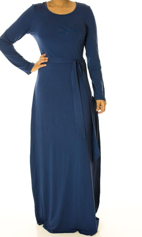 Navy Rayon Maxi dress Kabayare