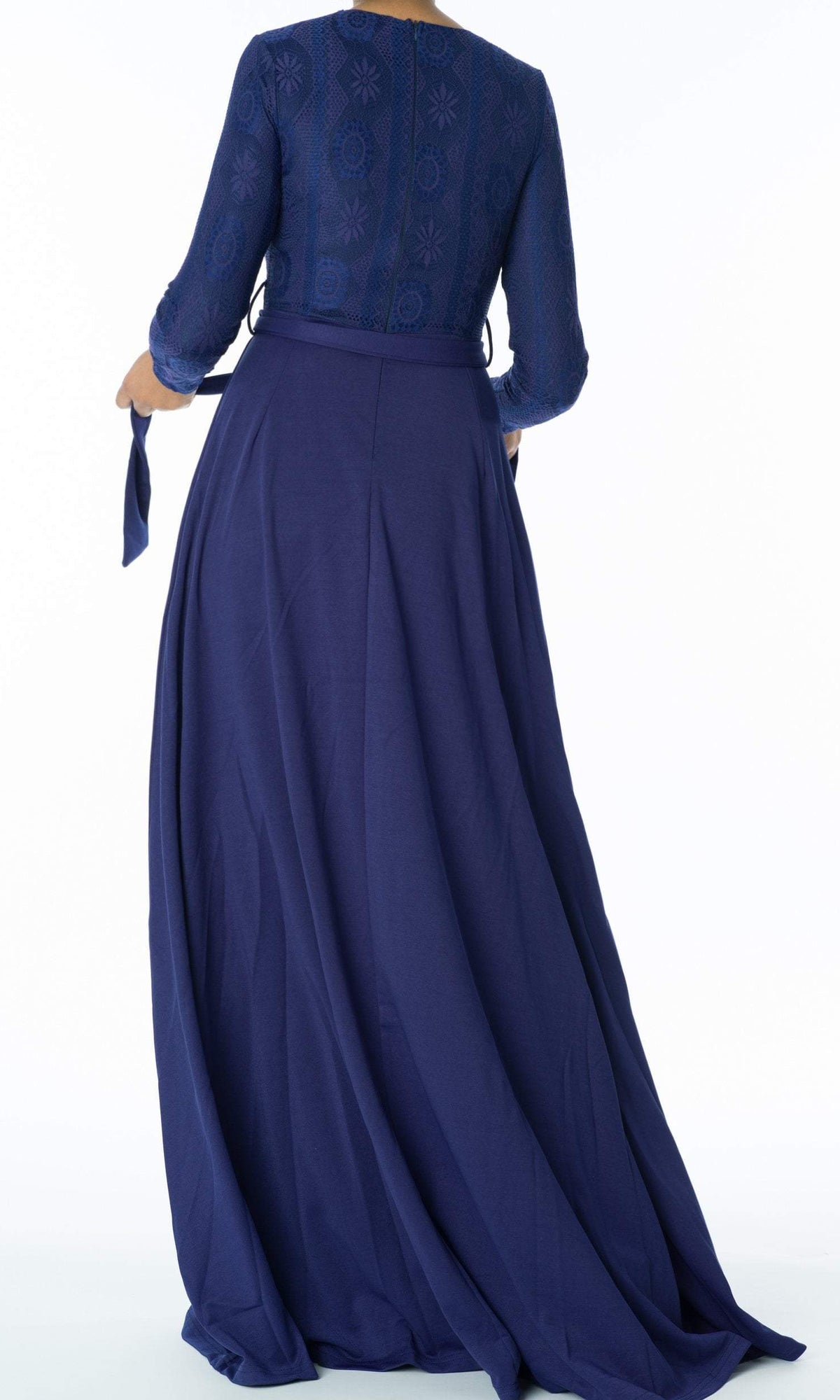 Navy reema maxi dress Kabayare