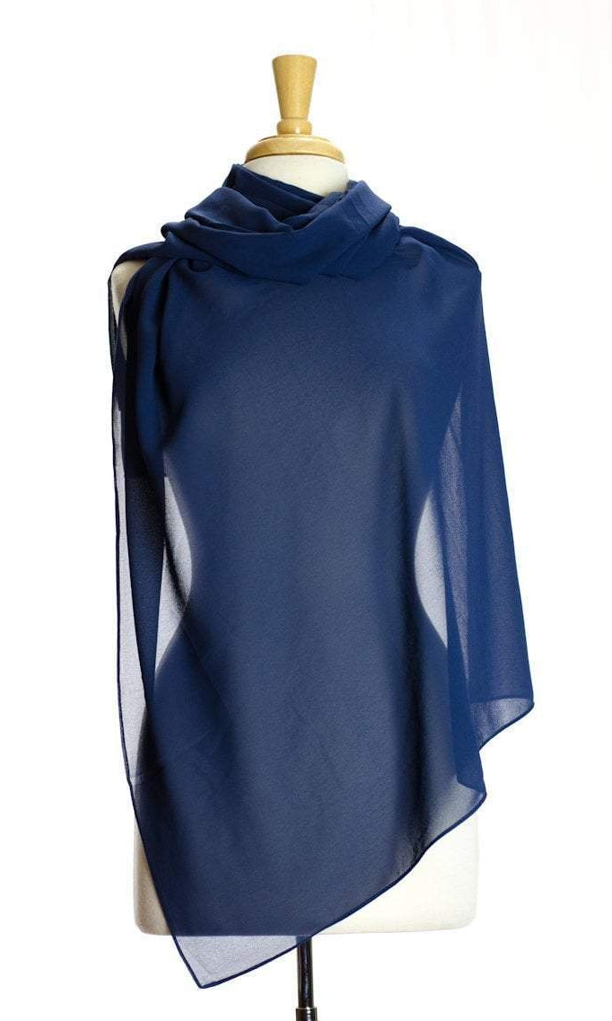 Navy Simple Suzanne Scarf Kabayare