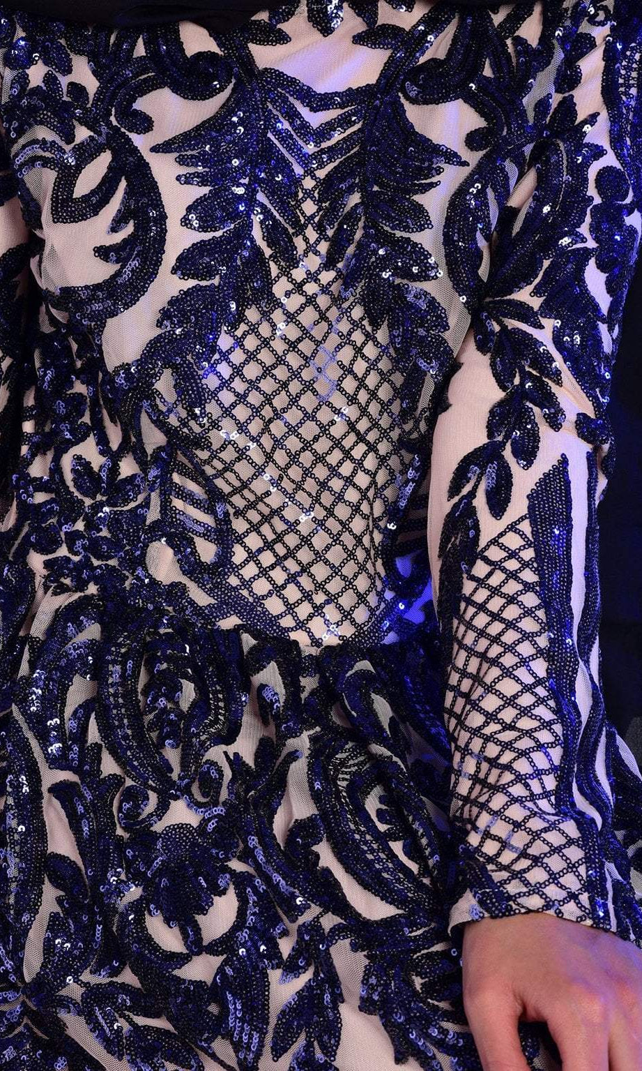 Navy sophisticated Gown Kabayare