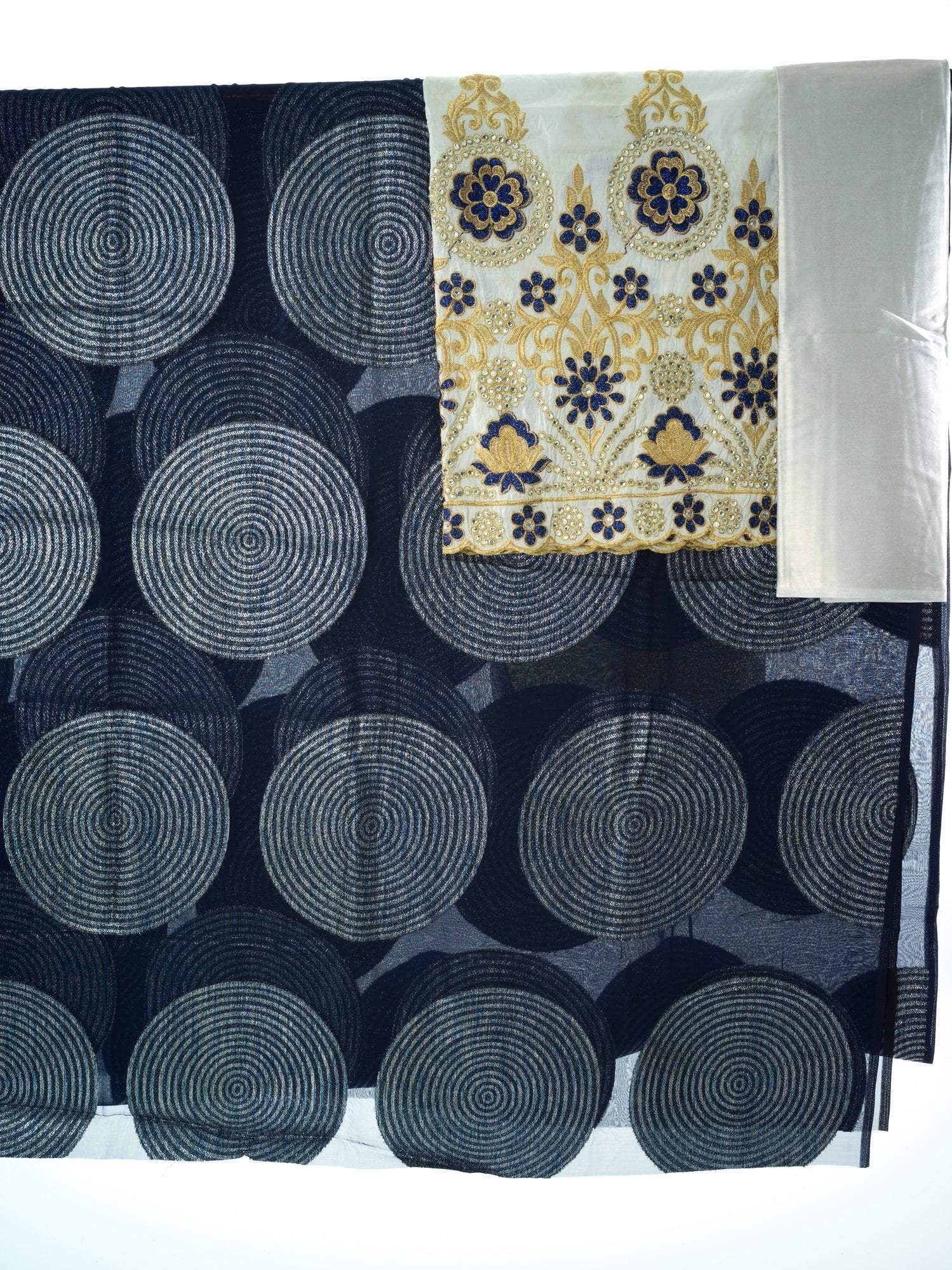 Navy Spiral fransawi inspired Dirac set Kabayare
