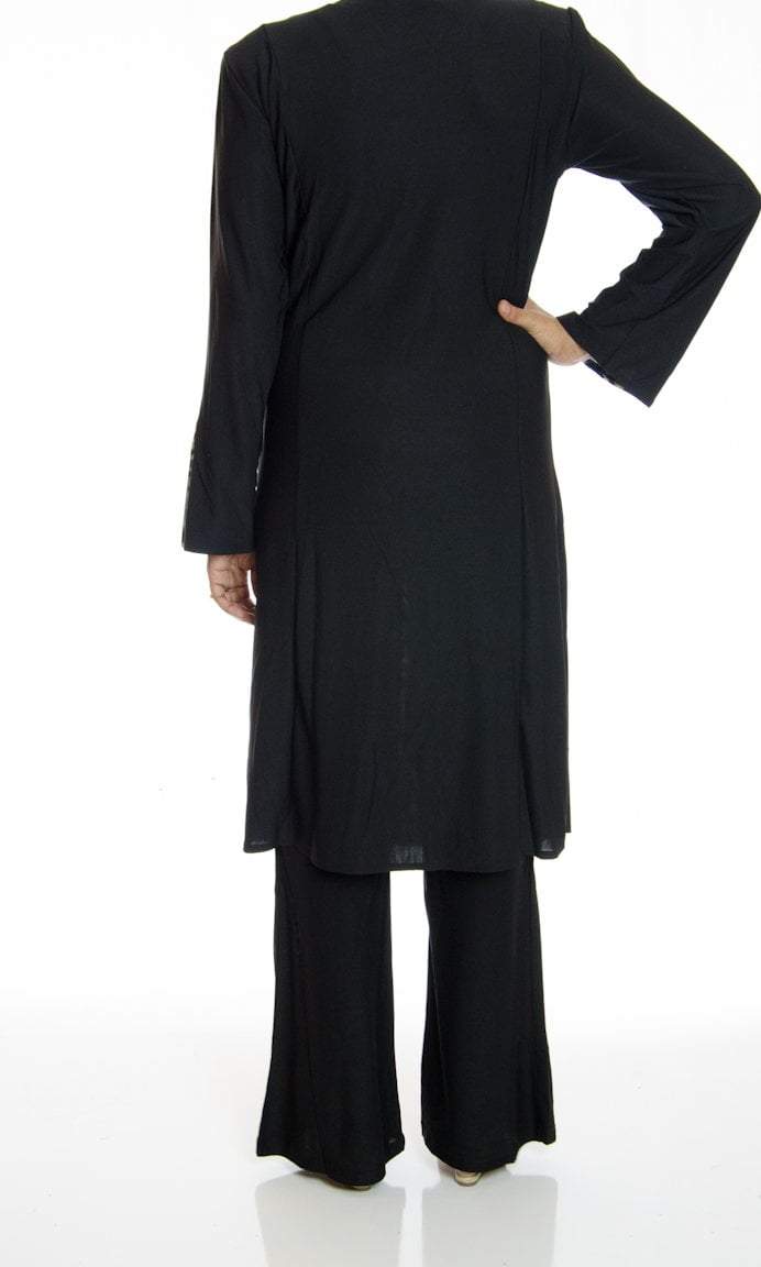 Navy Tunic with Pants Set Kabayare