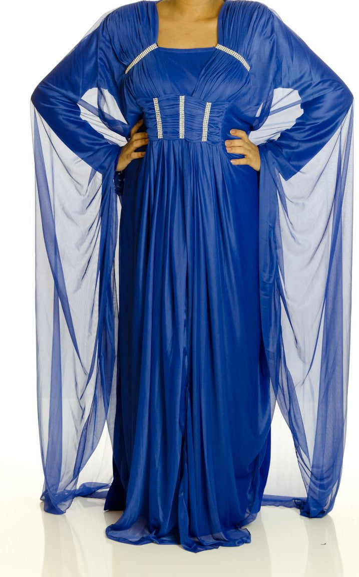Navy Valet Butterfly Kaftan Kabayare