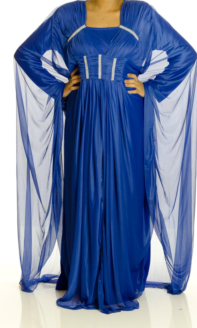 Navy Valet Butterfly Kaftan Kabayare