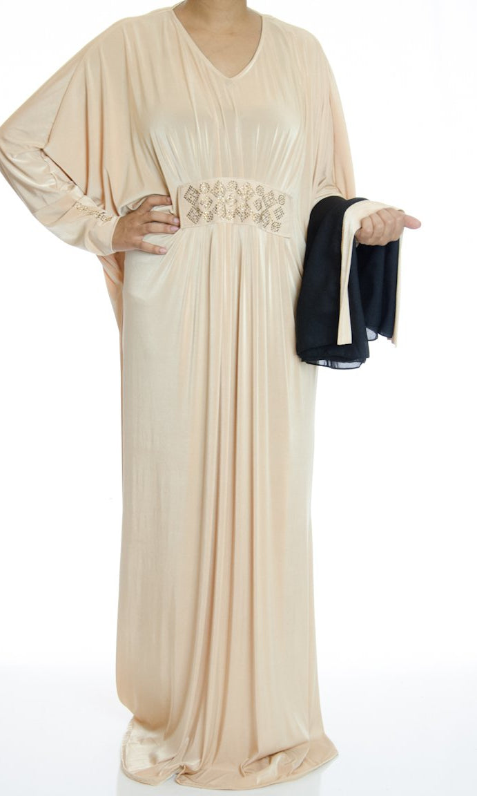 Nima Butterfly Jersey Abaya Kabayare