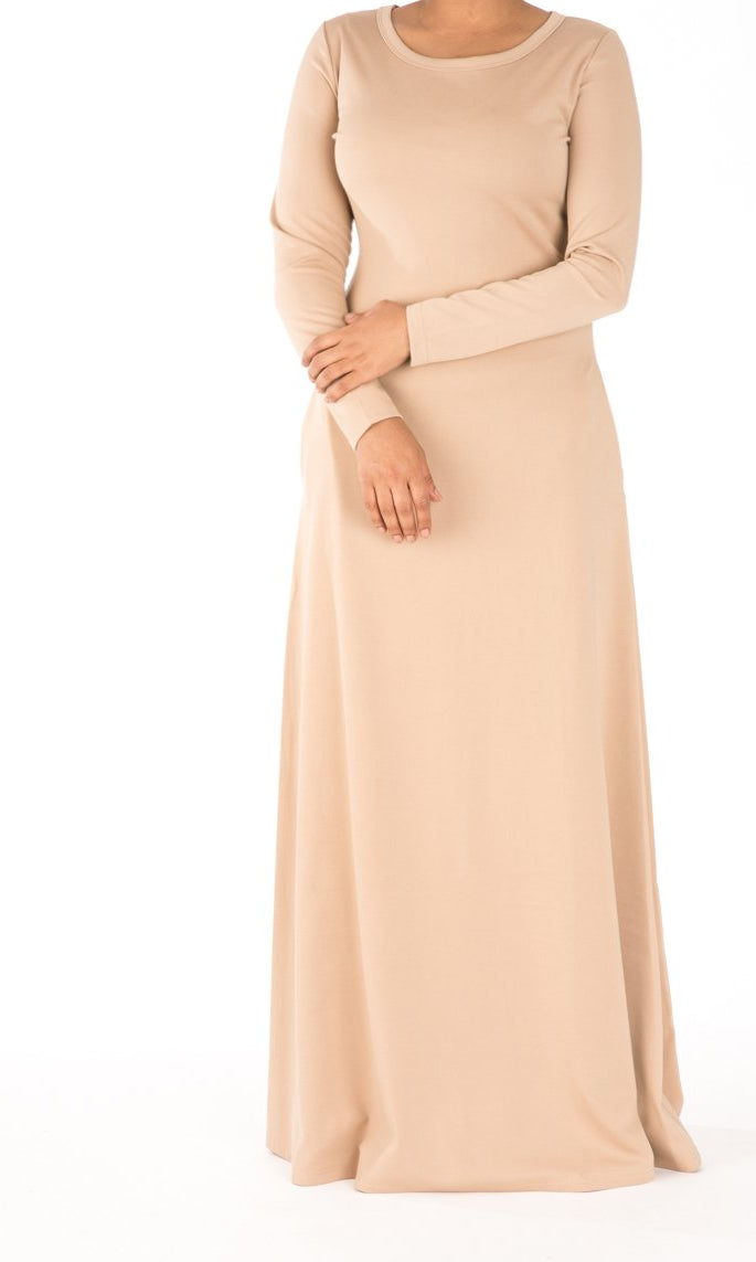 Nude Modern Cut Dress Kabayare