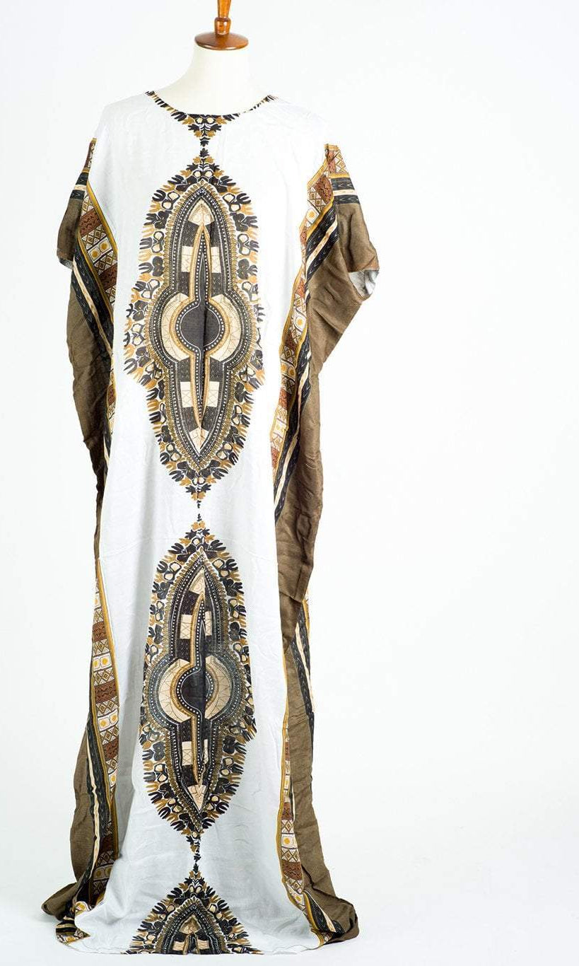 Olive Dashiki Bati Dress Kabayare