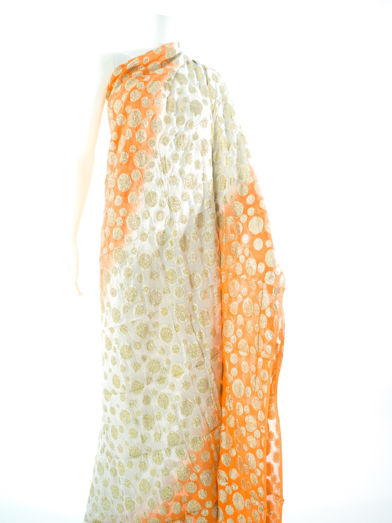 Orange and white fransawi inpired dirac set Kabayare